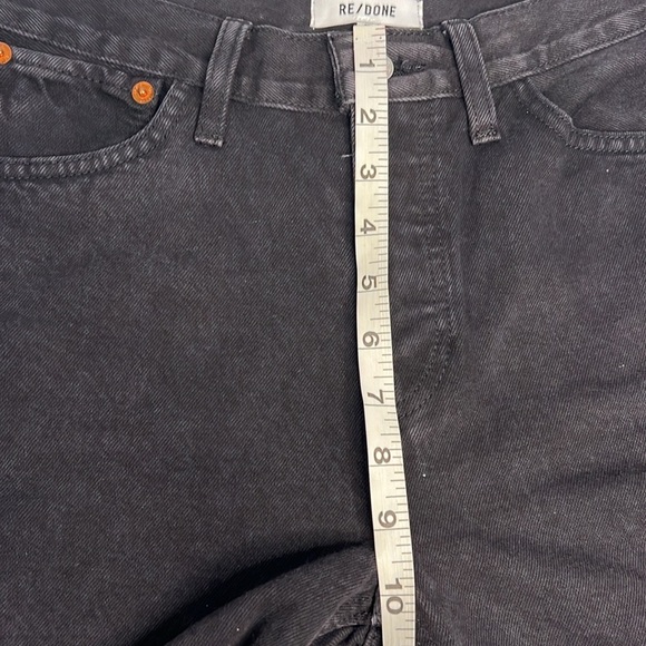RE/DONE SKINNY BOOT BLACK RAW HEM JEANS 26 - Picture 9 of 16
